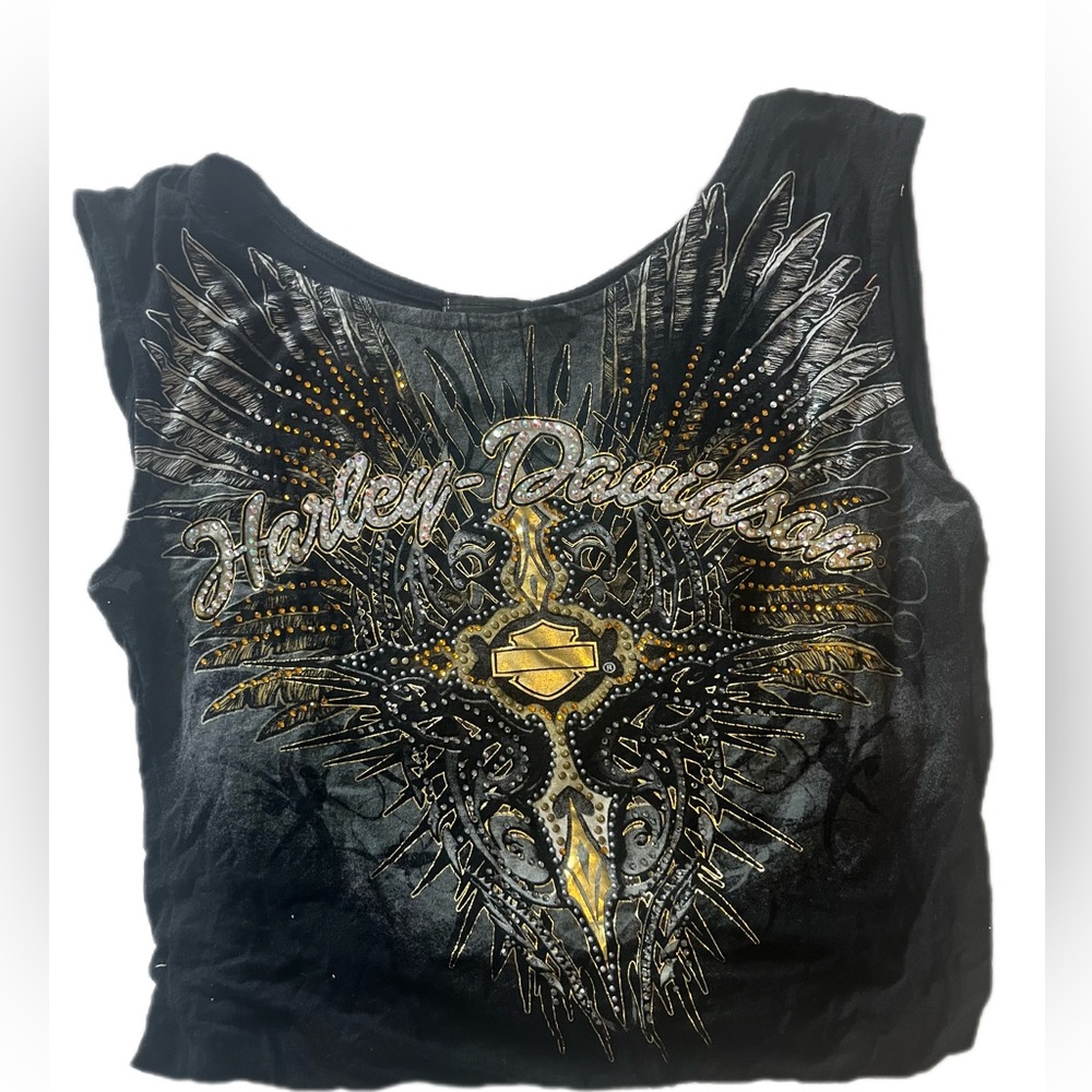 Harley davidson tshirt tank top